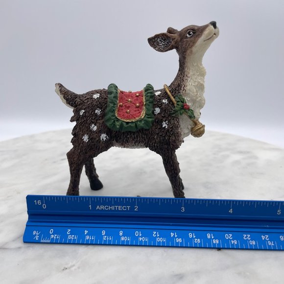 Grandeur Noel Reindeer Christmas Resin from Two Santas Fabric Mache set - Picture 11 of 13